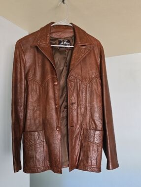 Vintage Brown Genuine Leather Jacket
